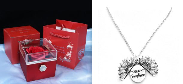 Rotating Soap Flower Rose Gift Box Creative Rotating Rose Jewelry Packaging Box Valentine's Day Gift For Women - pokema37b06ddd59cf8429196825490816a357