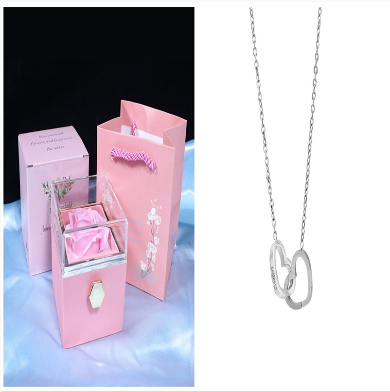 Rotating Soap Flower Rose Gift Box Creative Rotating Rose Jewelry Packaging Box Valentine's Day Gift For Women - pokema29746fafcc41802e98139b0c978c1fc8