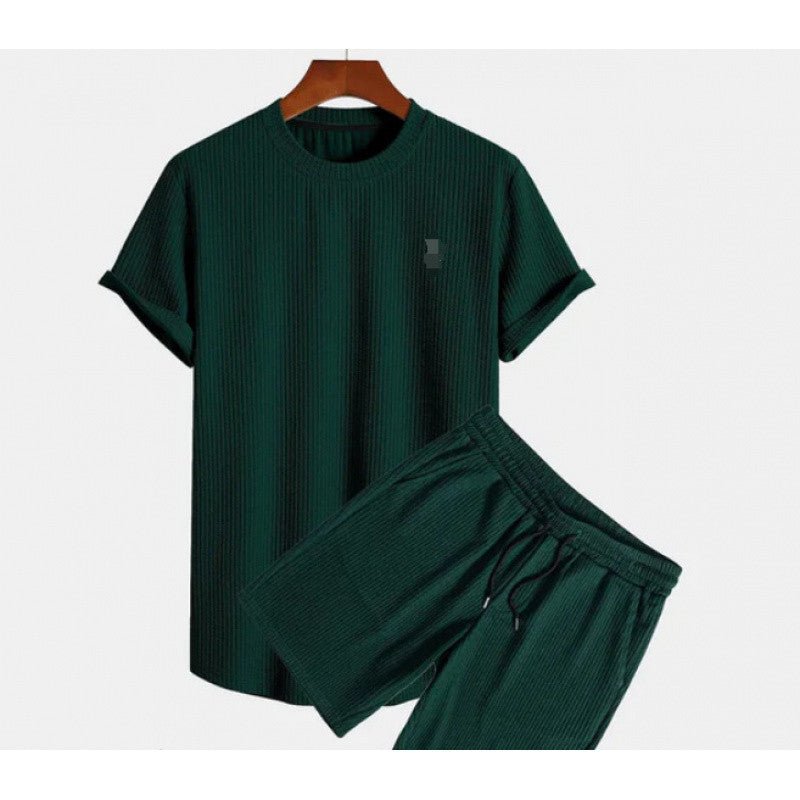 Round Neck Men's Short Sleeve Sports Fashion Loose Two-piece Suit - pokema67b6b89ad59ca1827a4d2d50caa0bd45