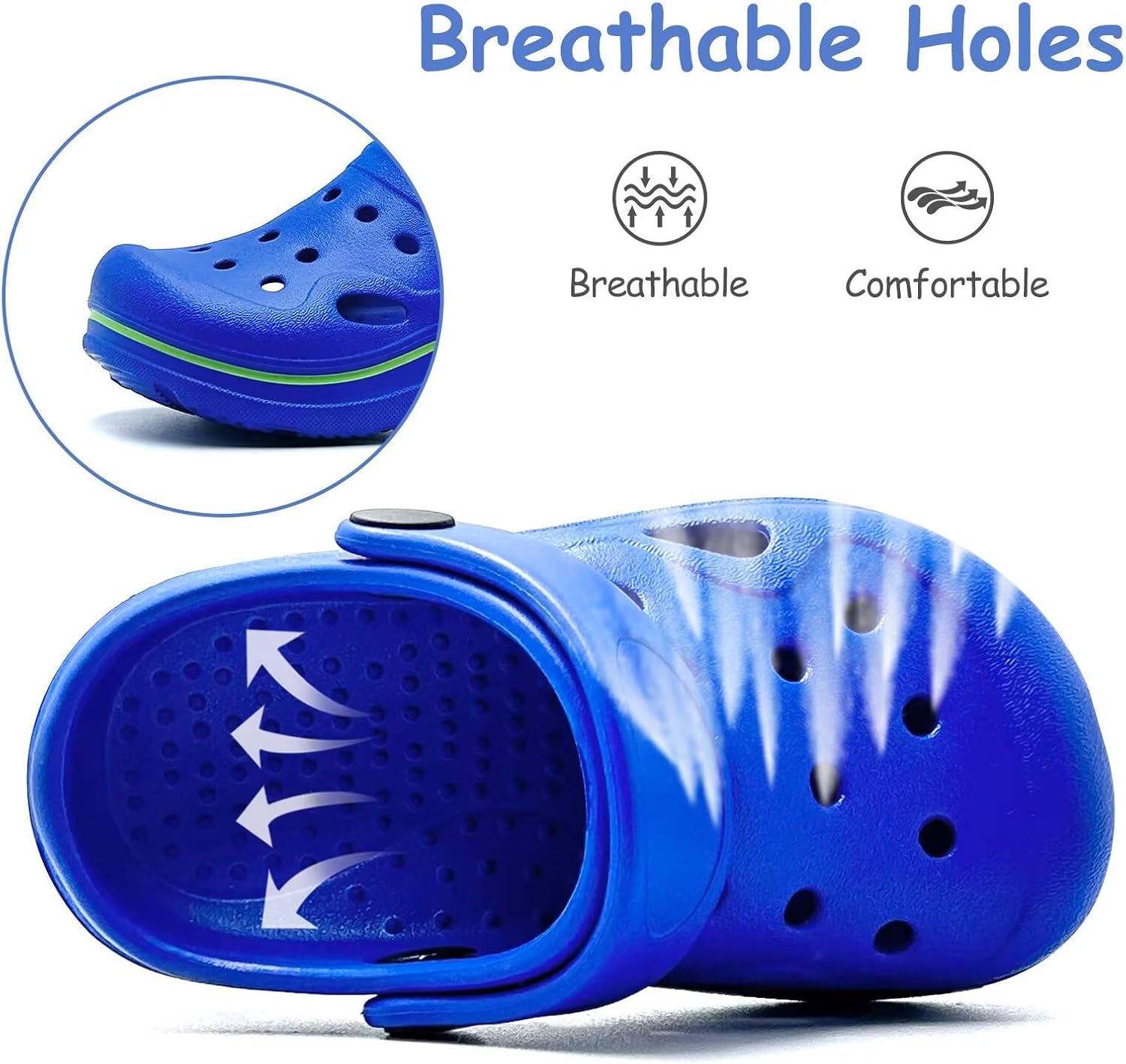 Sabots pour tout-petits garçons et filles - Chaussures de jardin à enfiler pour enfants - Sandales d’eau pour la plage et la piscine - pokemaSabots pour tout-petits garçons et filles - Chaussures de jardin à enfiler pour enfants - Sandales d’eau pour la plage et la piscine