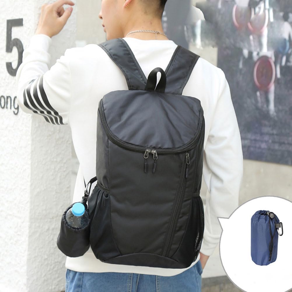 Sac à dos pliable léger compact pour l'extérieur - Sac de jour portable solide pour le sport de plein air - Idéal pour la randonnée - pokemaSac à dos pliable léger compact pour l'extérieur - Sac de jour portable solide pour le sport de plein air - Idéal pour la randonnée