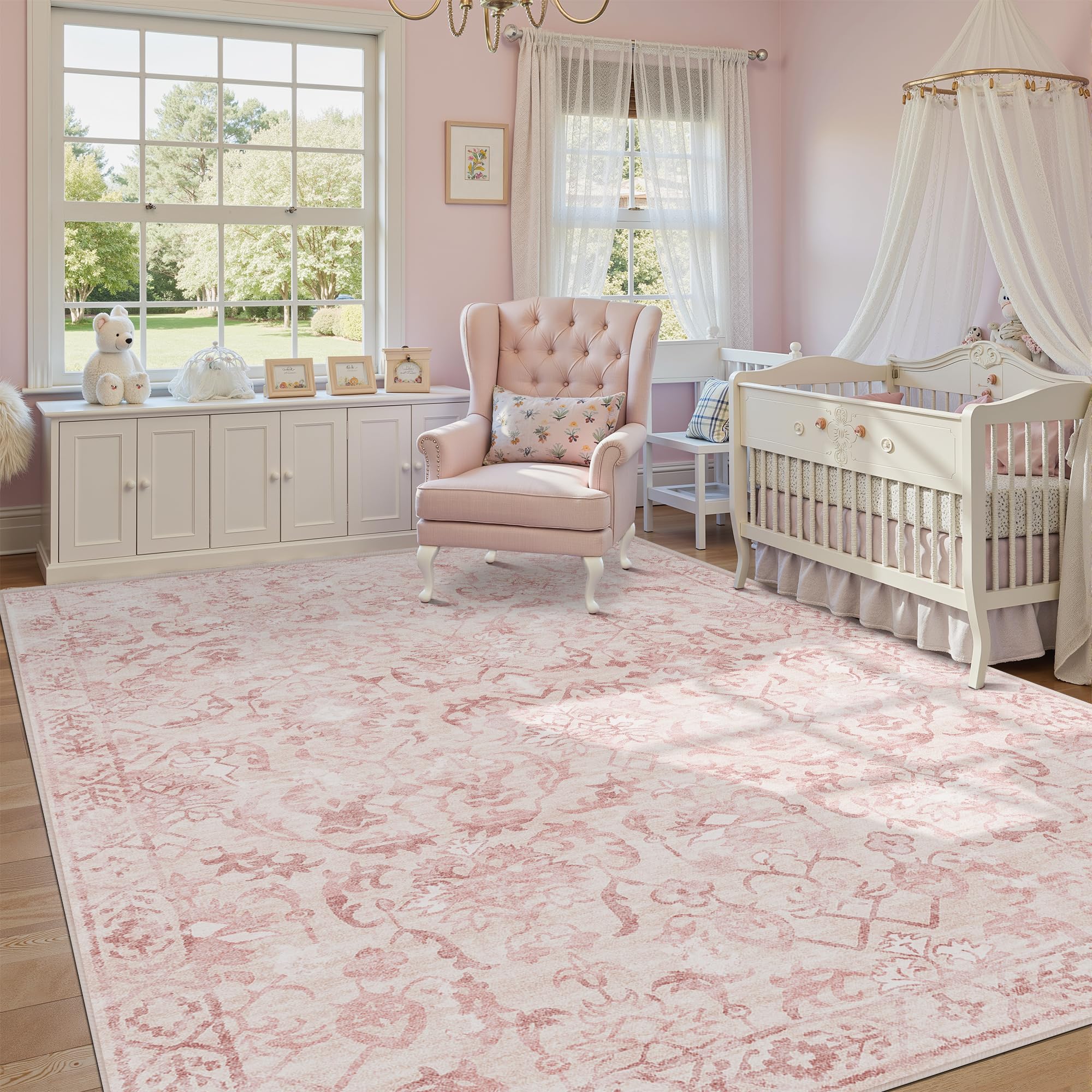 Sage Neutral Large Area Rug 9x12 for Living Room, Washable Rug for Dining Room Bedroom, Anti-Slip Low-Pile and Soft Accent Rug Farmhouse Office Home Decor Light Green - pokemaSage Neutral Large Area Rug 9x12 for Living Room, Washable Rug for Dining Room Bedroom, Anti-Slip Low-Pile and Soft Accent Rug Farmhouse Office Home Decor Light Green