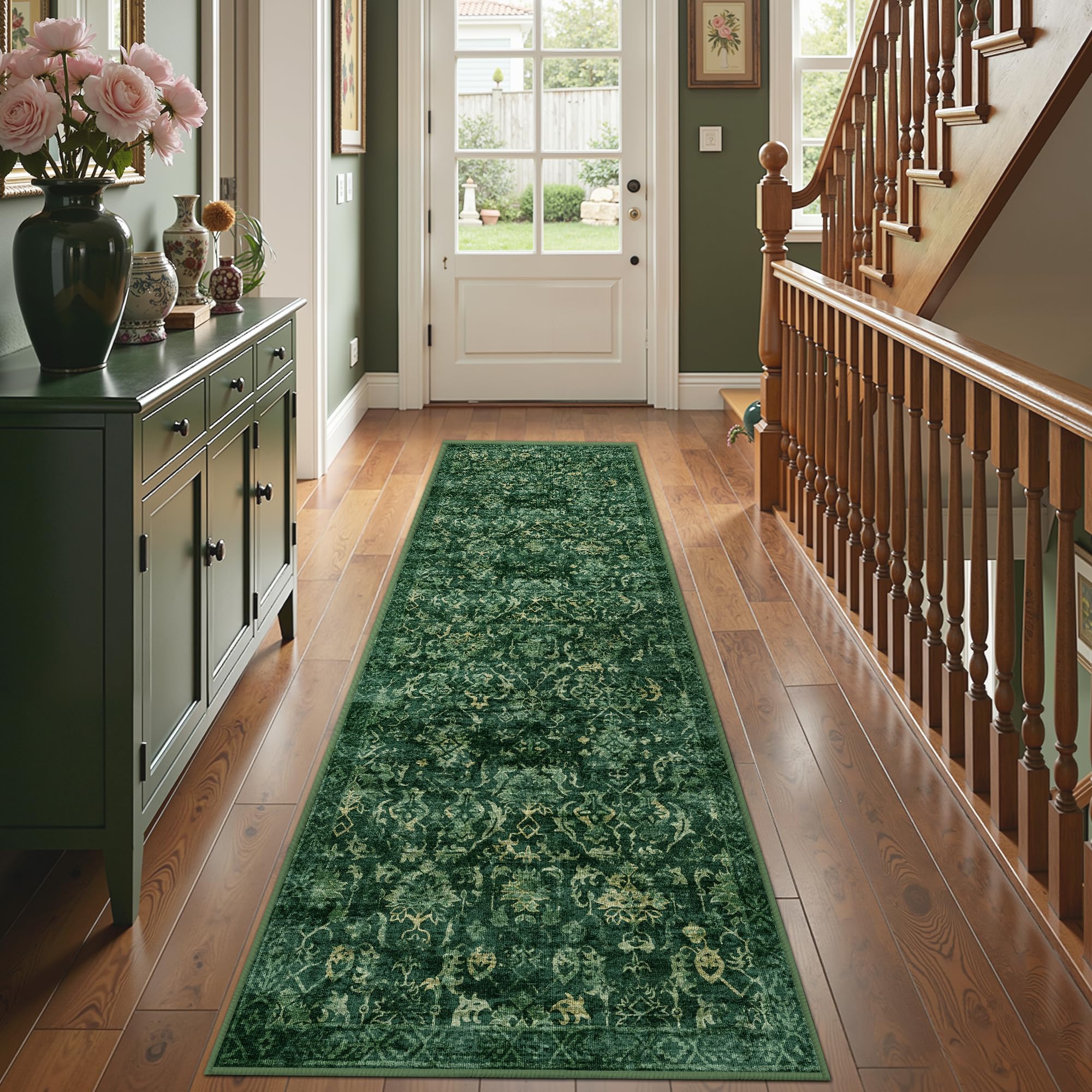 Sage Neutral Large Area Rug 9x12 for Living Room, Washable Rug for Dining Room Bedroom, Anti-Slip Low-Pile and Soft Accent Rug Farmhouse Office Home Decor Light Green - pokemaSage Neutral Large Area Rug 9x12 for Living Room, Washable Rug for Dining Room Bedroom, Anti-Slip Low-Pile and Soft Accent Rug Farmhouse Office Home Decor Light Green