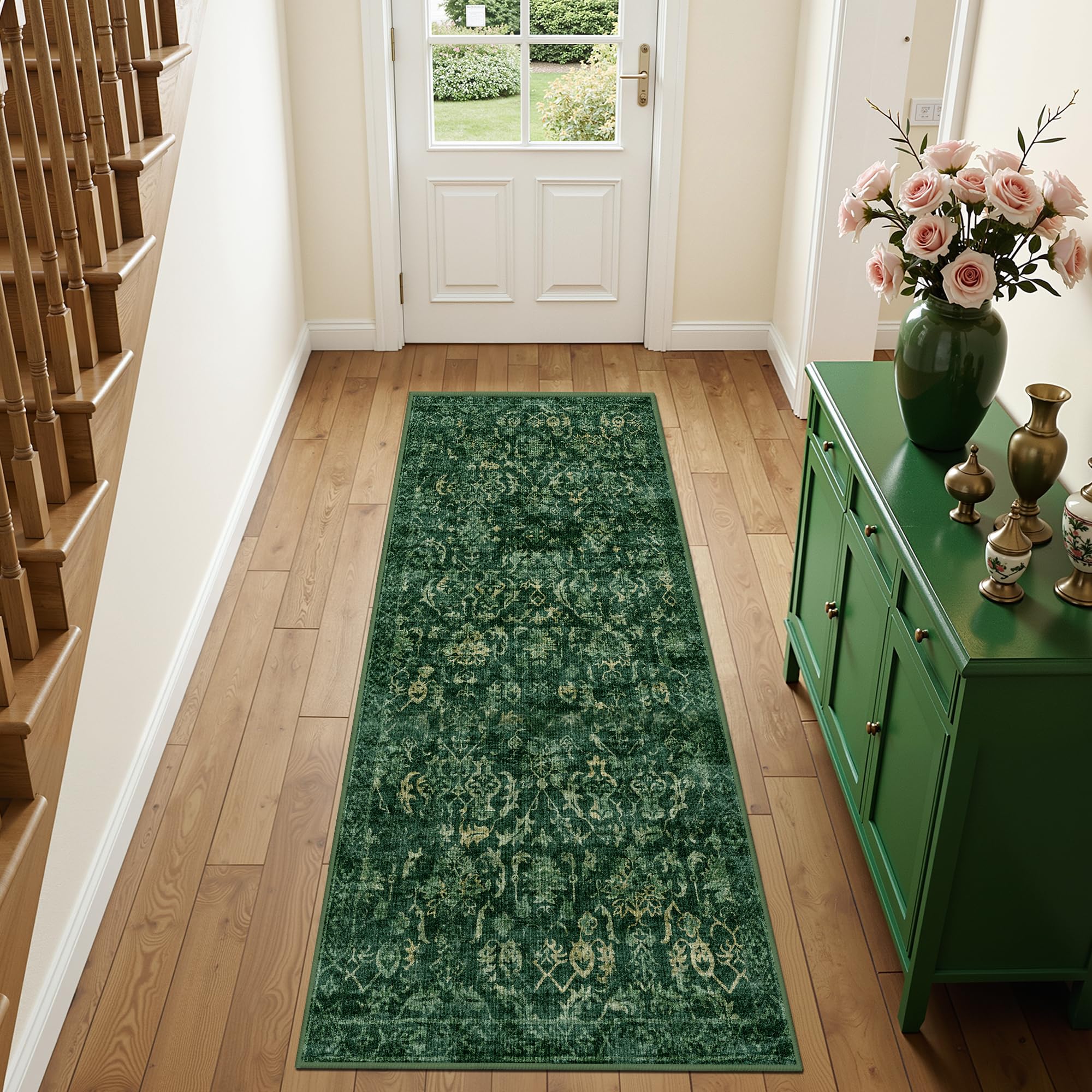 Sage Neutral Large Area Rug 9x12 for Living Room, Washable Rug for Dining Room Bedroom, Anti-Slip Low-Pile and Soft Accent Rug Farmhouse Office Home Decor Light Green - pokemaSage Neutral Large Area Rug 9x12 for Living Room, Washable Rug for Dining Room Bedroom, Anti-Slip Low-Pile and Soft Accent Rug Farmhouse Office Home Decor Light Green