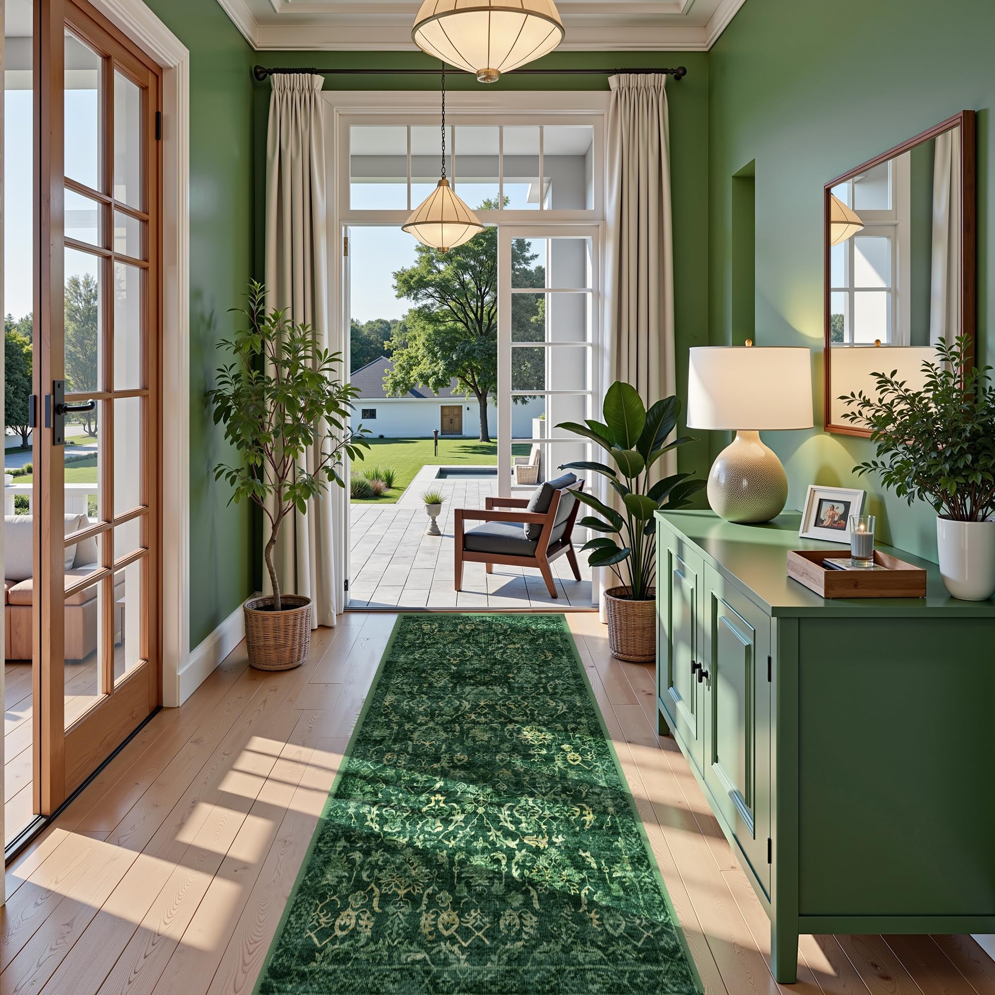 Sage Neutral Large Area Rug 9x12 for Living Room, Washable Rug for Dining Room Bedroom, Anti-Slip Low-Pile and Soft Accent Rug Farmhouse Office Home Decor Light Green - pokemaSage Neutral Large Area Rug 9x12 for Living Room, Washable Rug for Dining Room Bedroom, Anti-Slip Low-Pile and Soft Accent Rug Farmhouse Office Home Decor Light Green