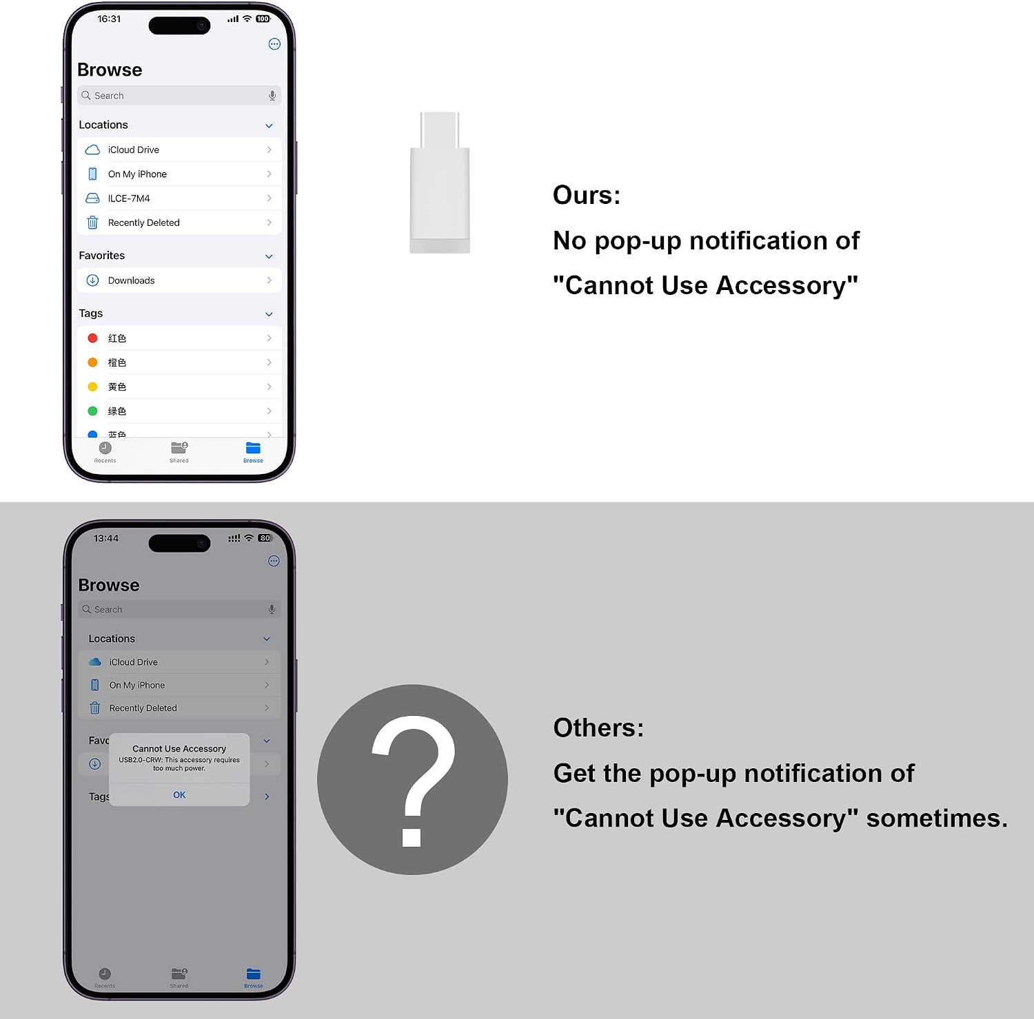 SD Card Reader for iPhone, Memory Card Reader with USB-C to Lightning Adapter Plug and Play Trail Game Camera Micro SD Card Viewer Support SD/TF Card and USB for iPad No App Required (White) - pokemaSD Card Reader for iPhone, Memory Card Reader with USB-C to Lightning Adapter Plug and Play Trail Game Camera Micro SD Card Viewer Support SD/TF Card and USB for iPad No App Required (White)