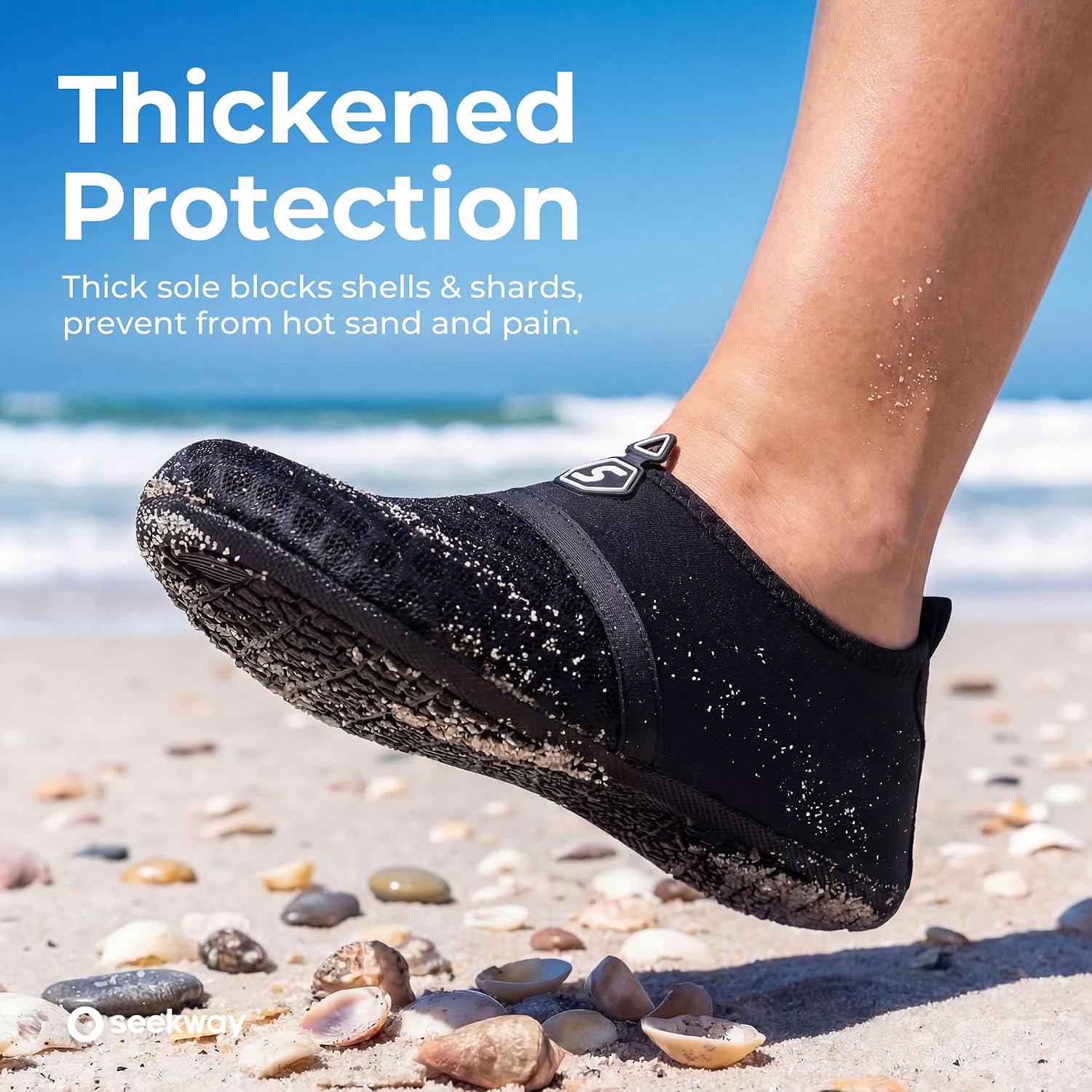 SEEKWAY Water Shoes Women Men Quick-Dry Beach Aqua Socks Barefoot Non Slip Swim Pool Outdoor Surf River Lake Yoga - pokemaSEEKWAY Water Shoes Women Men Quick-Dry Beach Aqua Socks Barefoot Non Slip Swim Pool Outdoor Surf River Lake Yoga