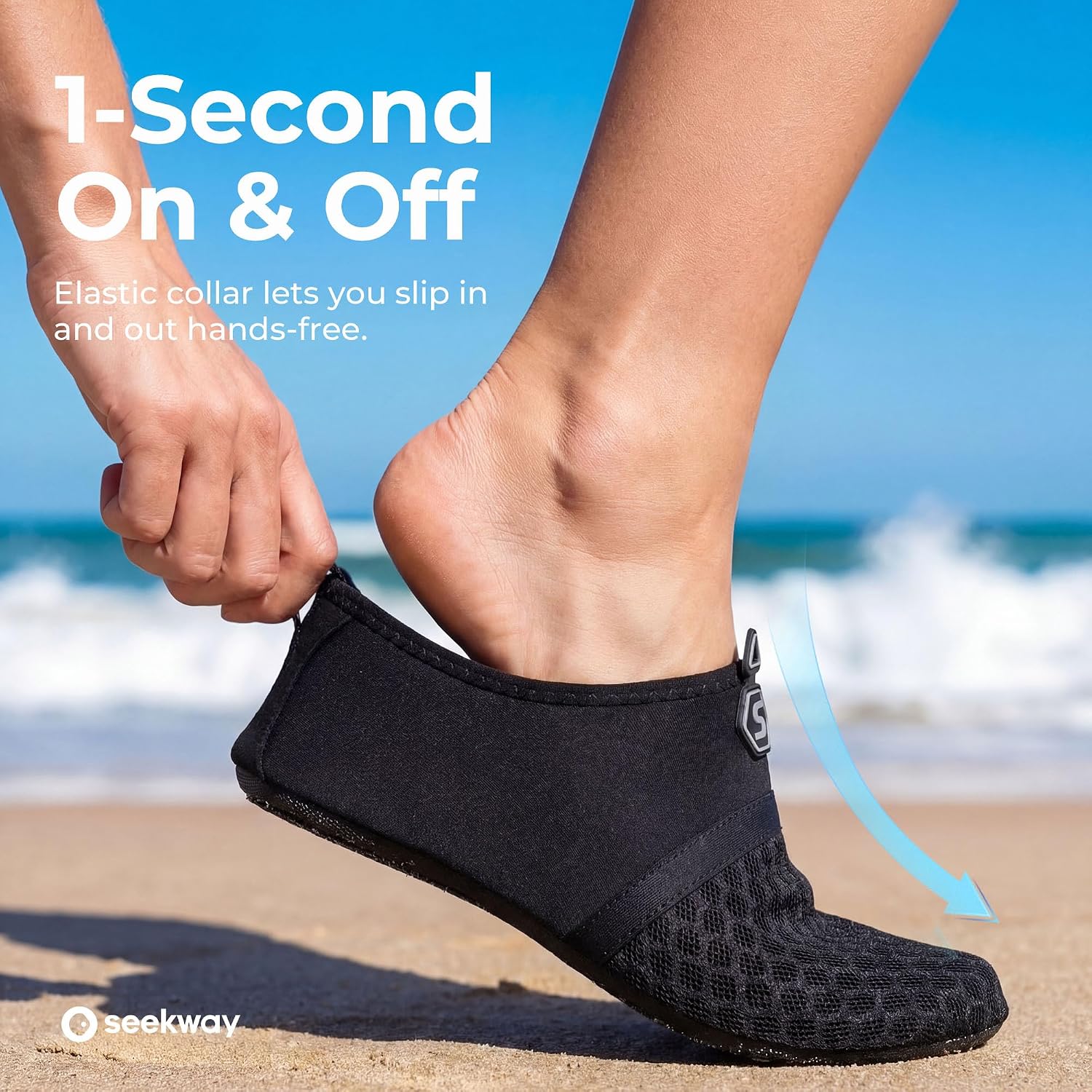 SEEKWAY Water Shoes Women Men Quick-Dry Beach Aqua Socks Barefoot Non Slip Swim Pool Outdoor Surf River Lake Yoga - pokemaSEEKWAY Water Shoes Women Men Quick-Dry Beach Aqua Socks Barefoot Non Slip Swim Pool Outdoor Surf River Lake Yoga