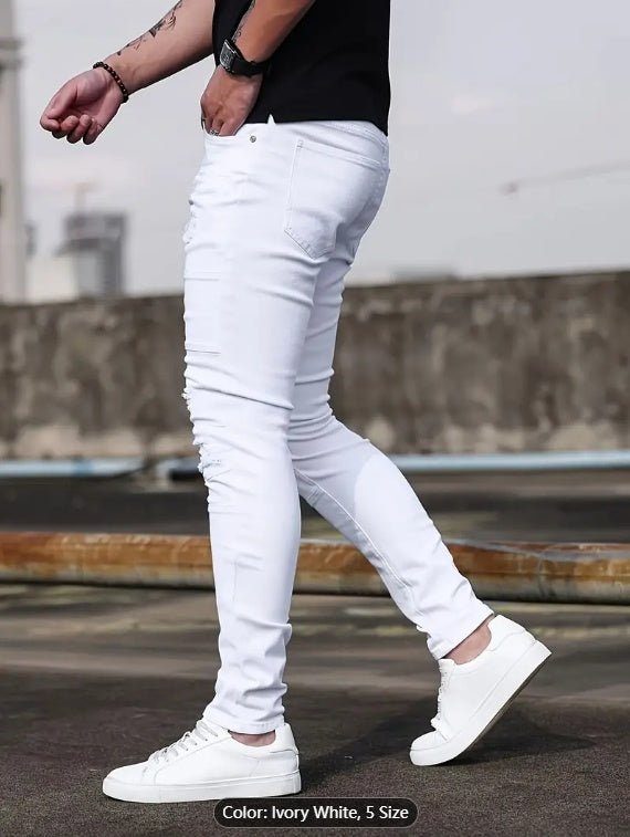 Shanxi Stretchy Slim Straight Pants - pokema48169fc493e3f507948302511414e3b9