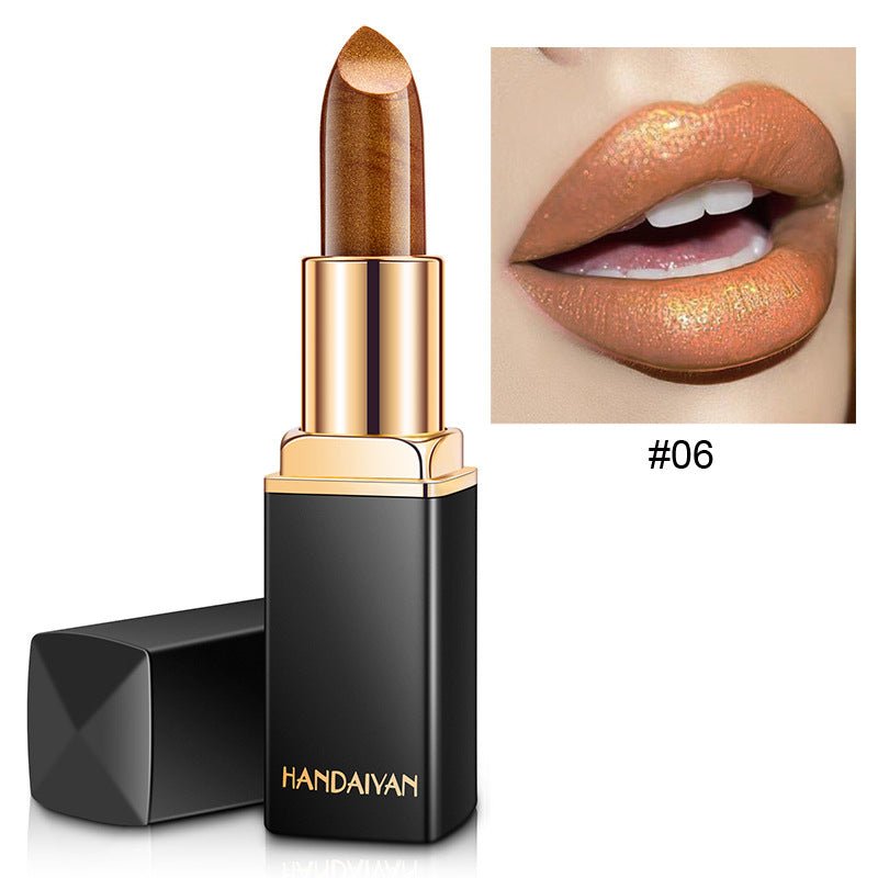 Shiny Metallic Lipstick Pearlescent Color Temperature Change Lipstick Gilt Lipstick - pokema322d9c0ba346efcbb8dd39cf526c1dda