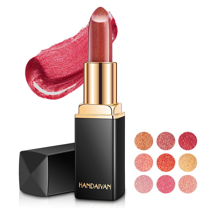Shiny Metallic Lipstick Pearlescent Color Temperature Change Lipstick Gilt Lipstick - pokema5ee94ed0787638b979f39dfd98b588a4