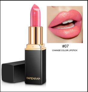 Shiny Metallic Lipstick Pearlescent Color Temperature Change Lipstick Gilt Lipstick - pokemac2c844d1bb9ac7698e8e19d57da336f5