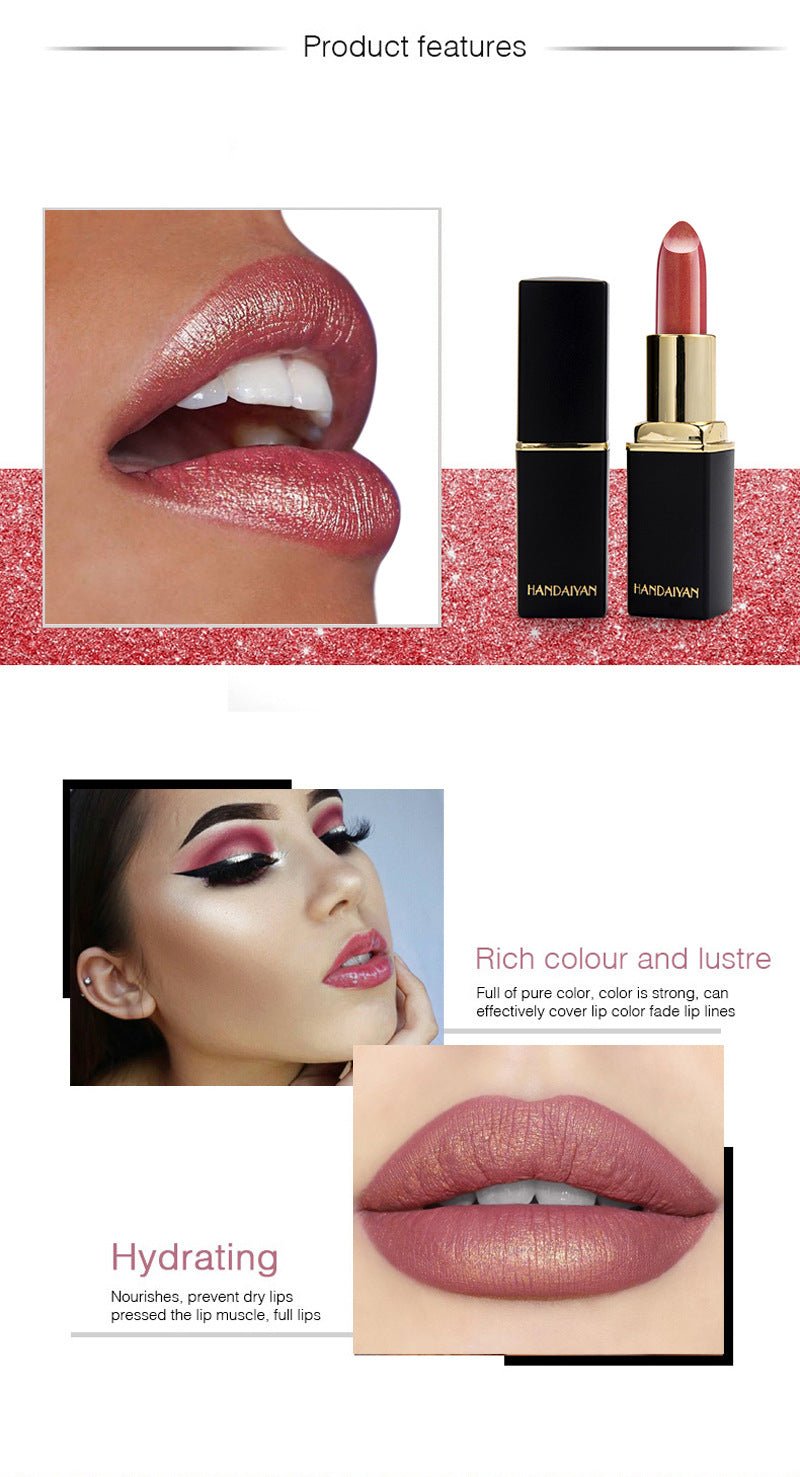 Shiny Metallic Lipstick Pearlescent Color Temperature Change Lipstick Gilt Lipstick - pokema935f7ea9e900c4ea42c7dc3c4cc99c30