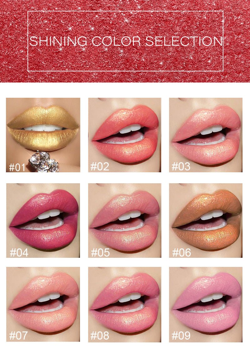 Shiny Metallic Lipstick Pearlescent Color Temperature Change Lipstick Gilt Lipstick - pokemad2dd4c84e639470911d196a7b26c042c