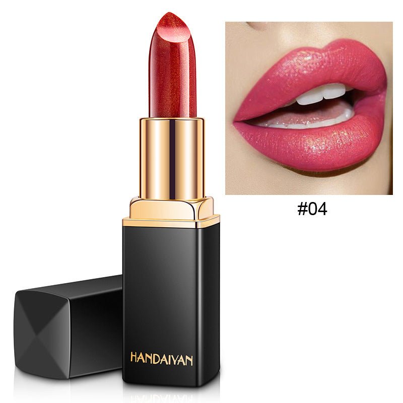 Shiny Metallic Lipstick Pearlescent Color Temperature Change Lipstick Gilt Lipstick - pokema2b2d10da4472d36a33c3793782302918