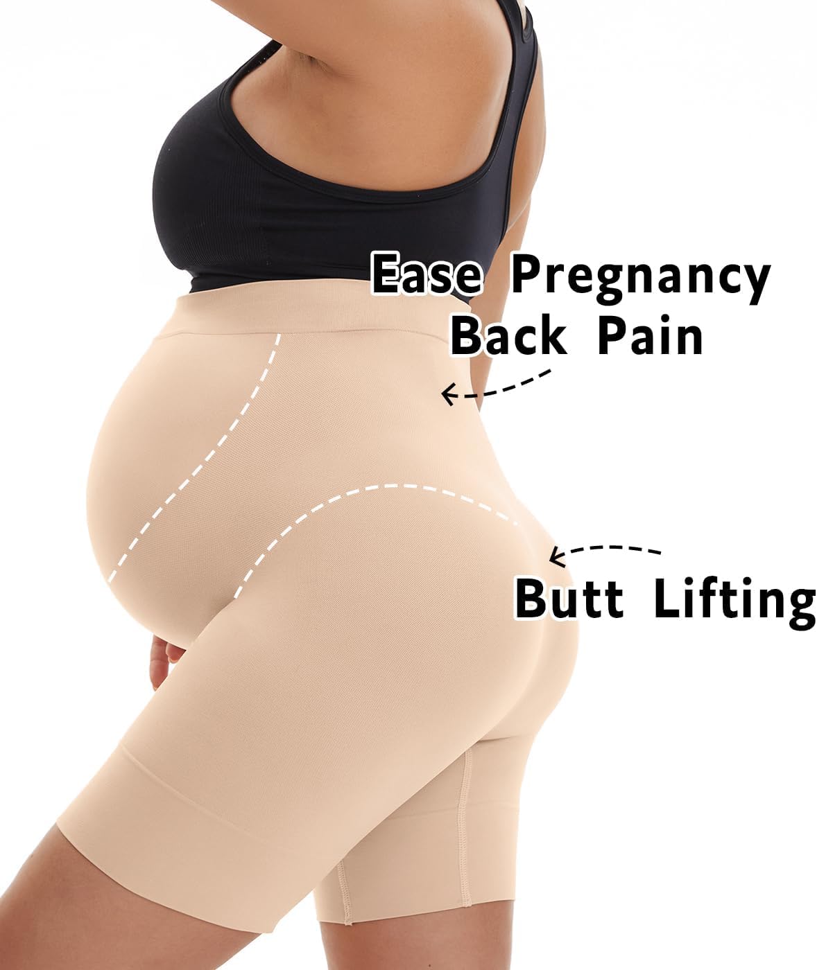 Short de motard de maternité 15,2 cm – au-dessus du ventre pour la grossesse, le yoga, l'entraînement, vêtements de sport pour femmes, doux comme du beurre - pokemaShort de motard de maternité 15,2 cm – au-dessus du ventre pour la grossesse, le yoga, l'entraînement, vêtements de sport pour femmes, doux comme du beurre