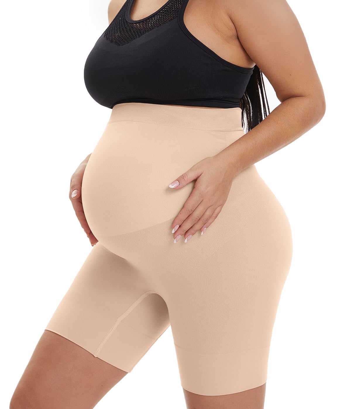 Short de motard de maternité 15,2 cm – au-dessus du ventre pour la grossesse, le yoga, l'entraînement, vêtements de sport pour femmes, doux comme du beurre - pokemaShort de motard de maternité 15,2 cm – au-dessus du ventre pour la grossesse, le yoga, l'entraînement, vêtements de sport pour femmes, doux comme du beurre