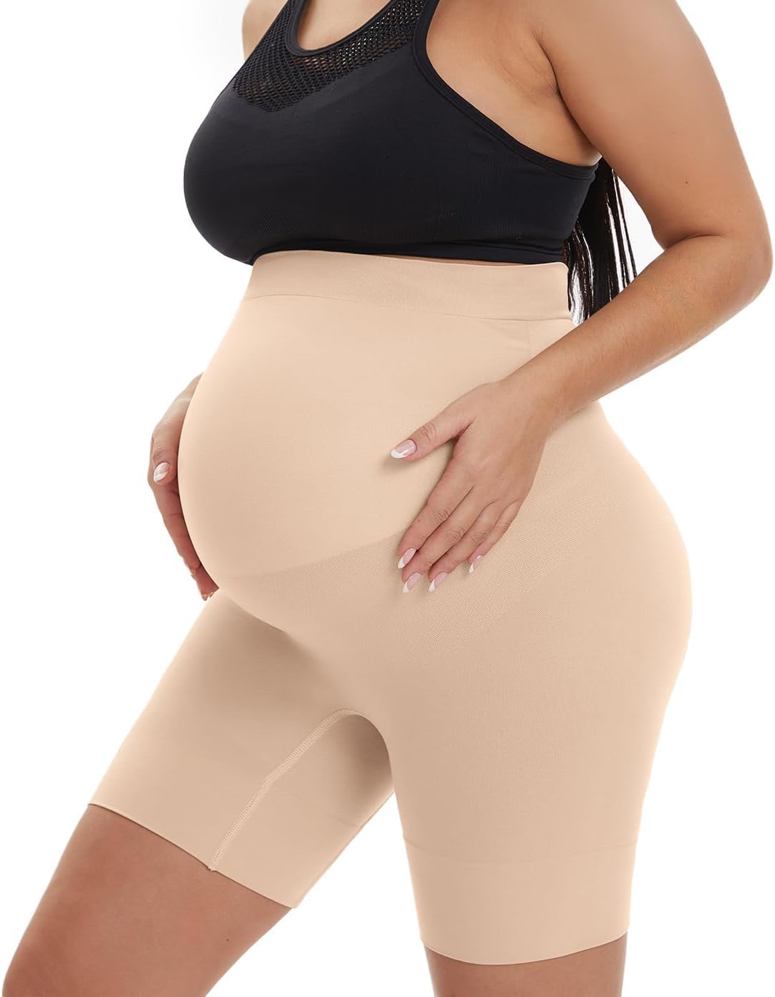 Short de motard de maternité 15,2 cm – au-dessus du ventre pour la grossesse, le yoga, l'entraînement, vêtements de sport pour femmes, doux comme du beurre - pokemaShort de motard de maternité 15,2 cm – au-dessus du ventre pour la grossesse, le yoga, l'entraînement, vêtements de sport pour femmes, doux comme du beurre