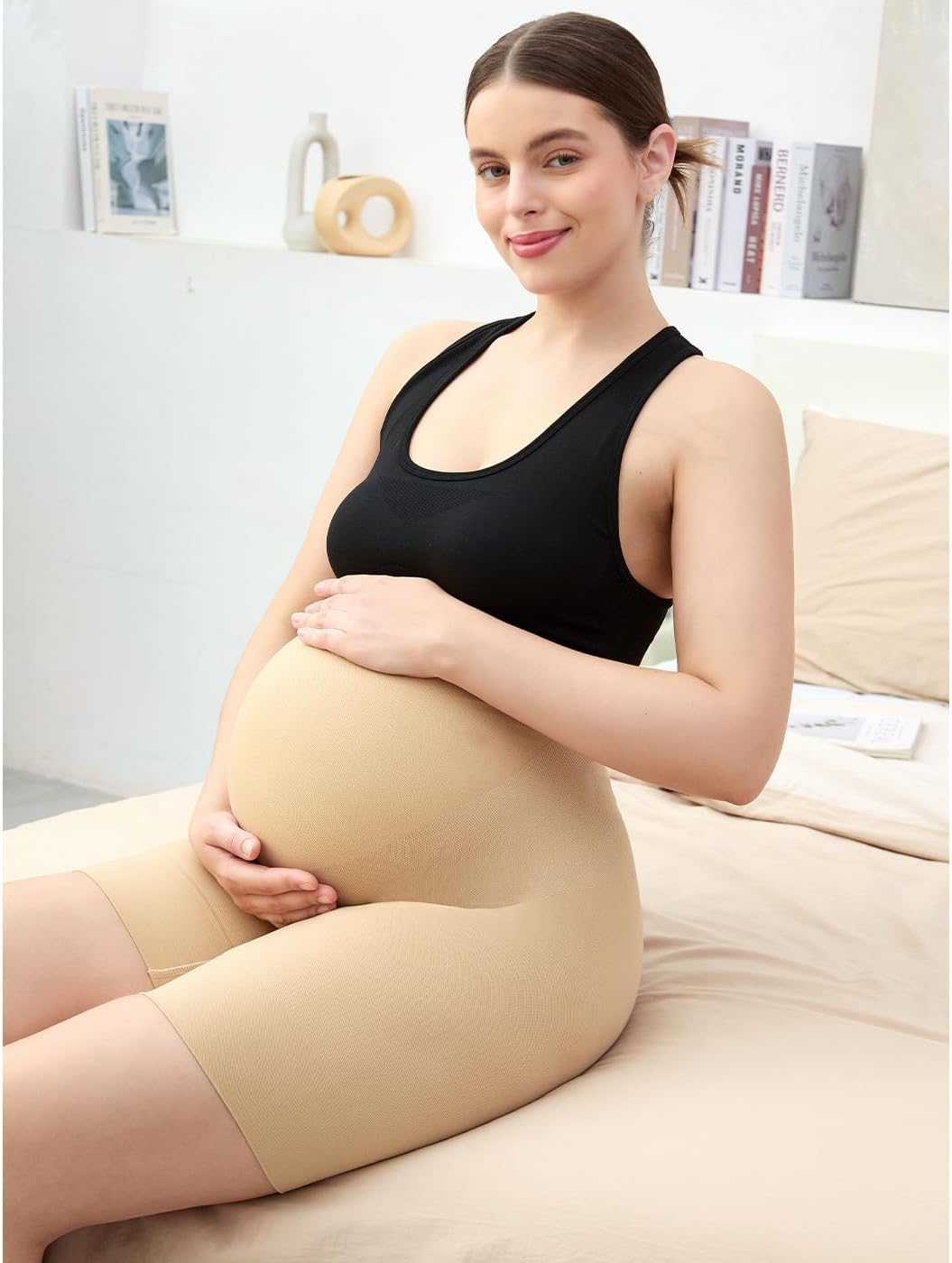 Short de motard de maternité 15,2 cm – au-dessus du ventre pour la grossesse, le yoga, l'entraînement, vêtements de sport pour femmes, doux comme du beurre - pokemaShort de motard de maternité 15,2 cm – au-dessus du ventre pour la grossesse, le yoga, l'entraînement, vêtements de sport pour femmes, doux comme du beurre