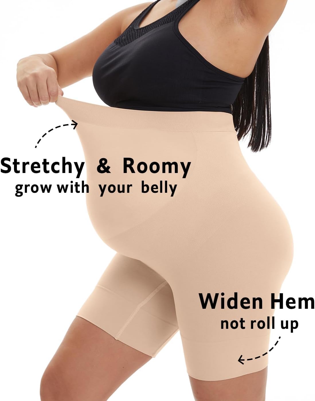 Short de motard de maternité 15,2 cm – au-dessus du ventre pour la grossesse, le yoga, l'entraînement, vêtements de sport pour femmes, doux comme du beurre - pokemaShort de motard de maternité 15,2 cm – au-dessus du ventre pour la grossesse, le yoga, l'entraînement, vêtements de sport pour femmes, doux comme du beurre