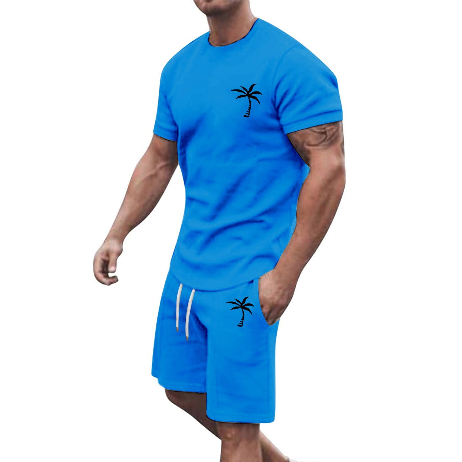 Short-sleeved Shorts Sports And Leisure Suit - pokema2dbc1e115c2ef035751b1a868811ea58