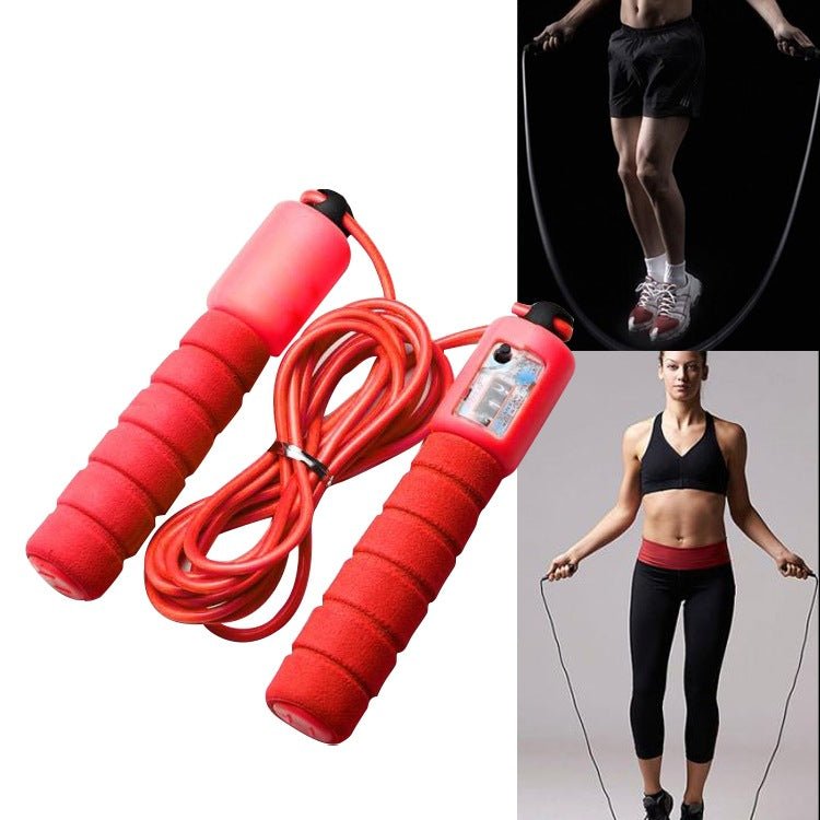 Skipping Rope With Counter Adjustable Length Counter Wear-resistant Foam Cotton Handle JumpRope Exercise Portable Sports Training Equipment - pokemab029039e2f9be2fb18c4ee021d7b6769