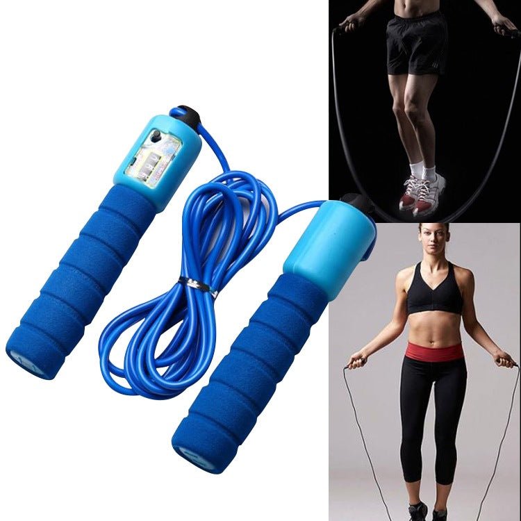 Skipping Rope With Counter Adjustable Length Counter Wear-resistant Foam Cotton Handle JumpRope Exercise Portable Sports Training Equipment - pokema4535bceb7a13fb14b64d943b80628f4f