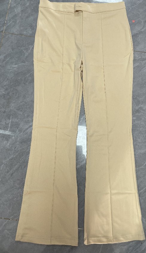 Slim Straight-leg Pants With Buckle Fashion Solid Color Trousers For Womens Clothing - pokemae19c7f41ad1eec69a0555cecf5dbb2a8