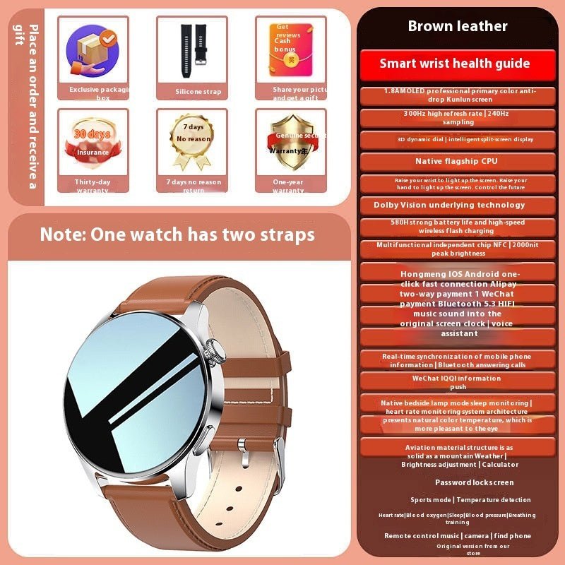 Smart Watch Bluetooth Calling Heart Rate Blood Pressure Multifunction - pokema6cad84d1a669da50439ba9164716767e