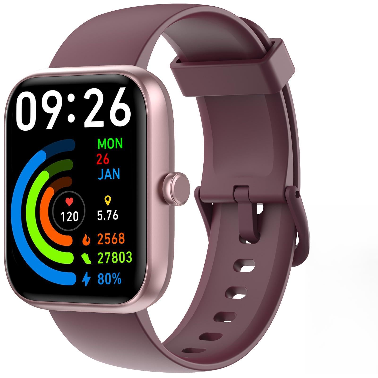 Smart Watch for Men Women with Bluetooth Call, Alexa Built-in, Heart Rate & Sleep Monitor, 1.83" DIY Dial Fitness Watch with 100+ Sport Modes, IP68 Waterproof, Compatible with Android iOS - pokemaSmart Watch for Men Women with Bluetooth Call, Alexa Built-in, Heart Rate & Sleep Monitor, 1.83" DIY Dial Fitness Watch with 100+ Sport Modes, IP68 Waterproof, Compatible with Android iOS