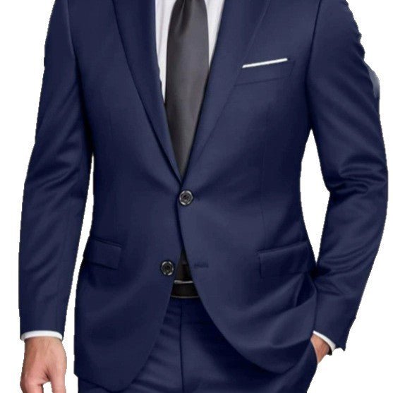Solid-color Slim-fit Evening Suit Jacket - pokema8a22f1058762b816e1ea3491d82335af
