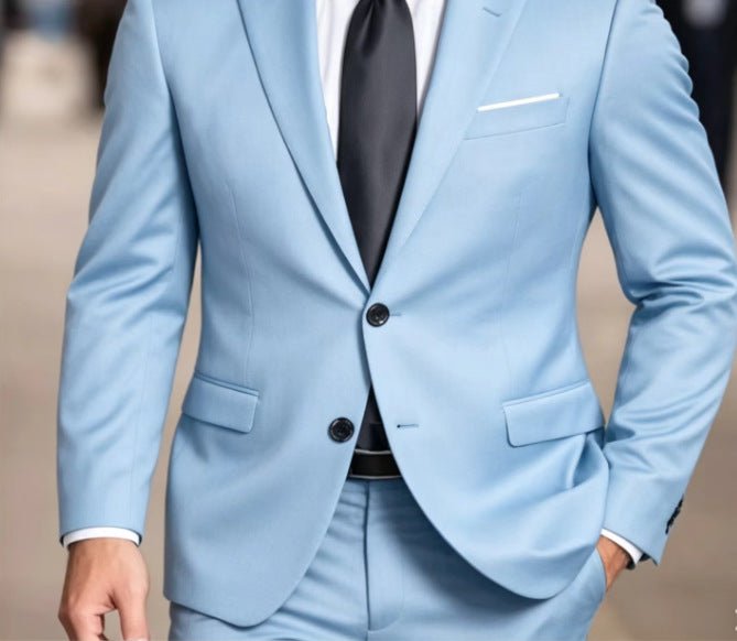 Solid-color Slim-fit Evening Suit Jacket - pokema6b368acfb41d4067538d799a5201eb4a