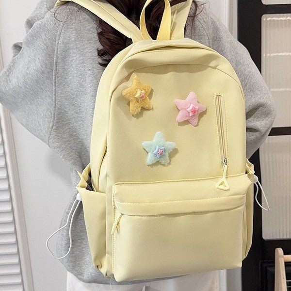 Solid-color Versatile Backpack - pokemadda22231c4540eb9d82e6bec4e44d34b