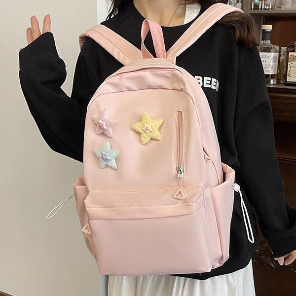 Solid-color Versatile Backpack - pokemae2ebb115065f111265aa0dd48c0841b1