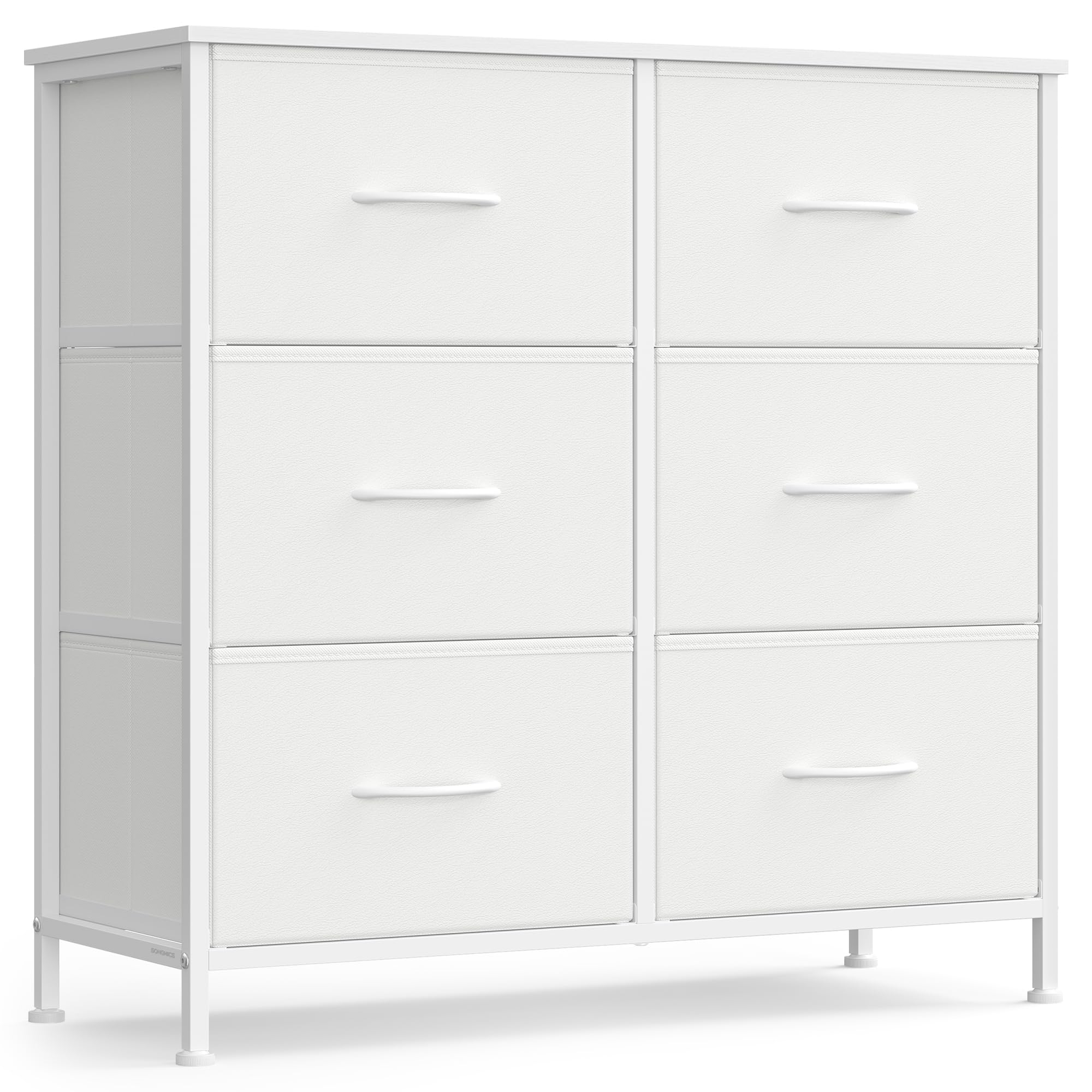 SONGMICS Chest of Drawers Storage Unit, Steel, 6 Drawers | BELLAH Collection, for Bedroom, Closet, Hallway, Living Room, Ink Black and Ebony Black, LGS123BH03 - pokemaSONGMICS Chest of Drawers Storage Unit, Steel, 6 Drawers | BELLAH Collection, for Bedroom, Closet, Hallway, Living Room, Ink Black and Ebony Black, LGS123BH03