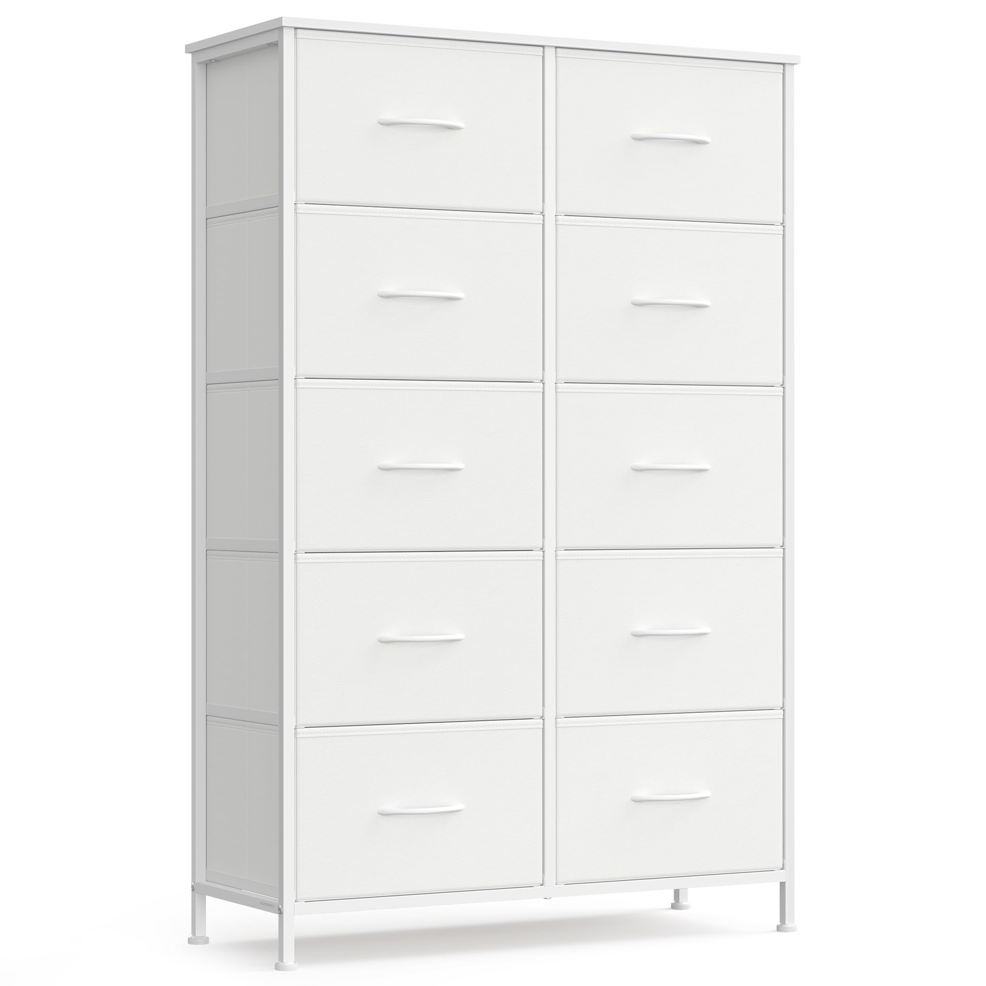 SONGMICS Chest of Drawers Storage Unit, Steel, 6 Drawers | BELLAH Collection, for Bedroom, Closet, Hallway, Living Room, Ink Black and Ebony Black, LGS123BH03 - pokemaSONGMICS Chest of Drawers Storage Unit, Steel, 6 Drawers | BELLAH Collection, for Bedroom, Closet, Hallway, Living Room, Ink Black and Ebony Black, LGS123BH03