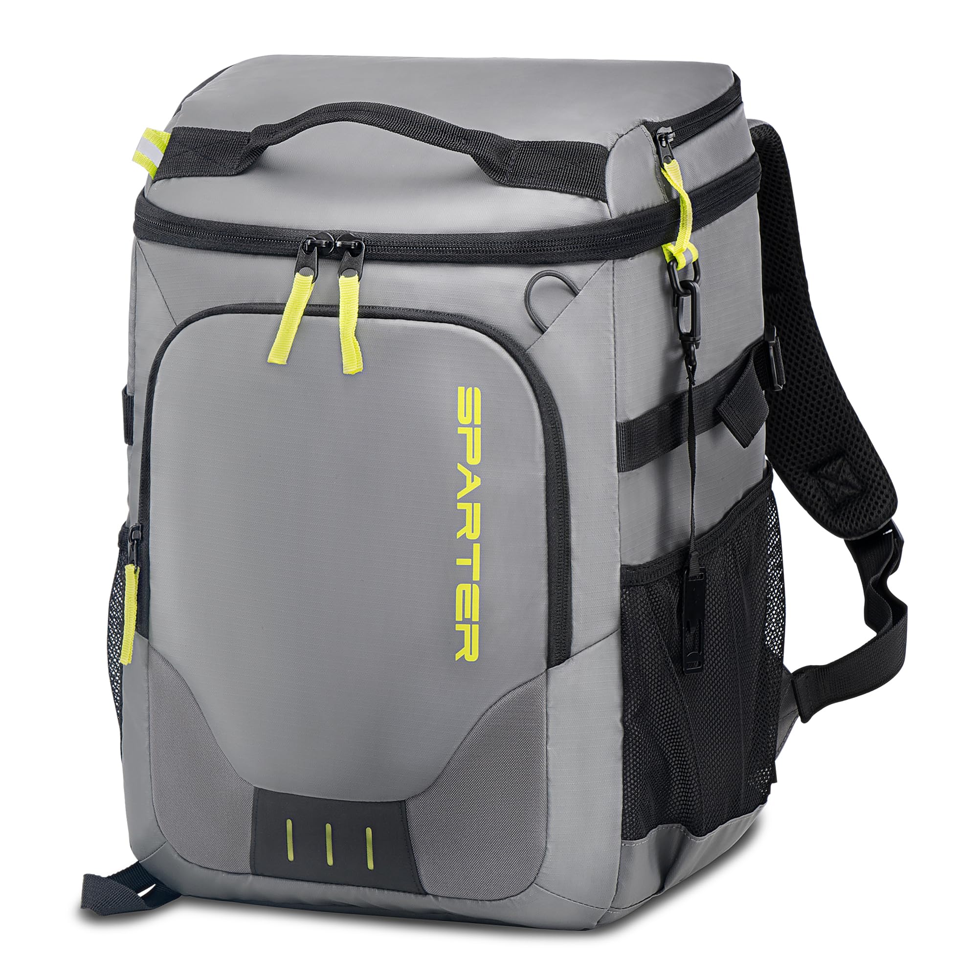 SPARTER Backpack Cooler Insulated Leak Proof 33/49 Cans, 2 Insulated Compartments Thermal Bag, Portable Lightweight Beach Travel Camping Lunch Backpack for Men and Women - pokemaSPARTER Backpack Cooler Insulated Leak Proof 33/49 Cans, 2 Insulated Compartments Thermal Bag, Portable Lightweight Beach Travel Camping Lunch Backpack for Men and Women