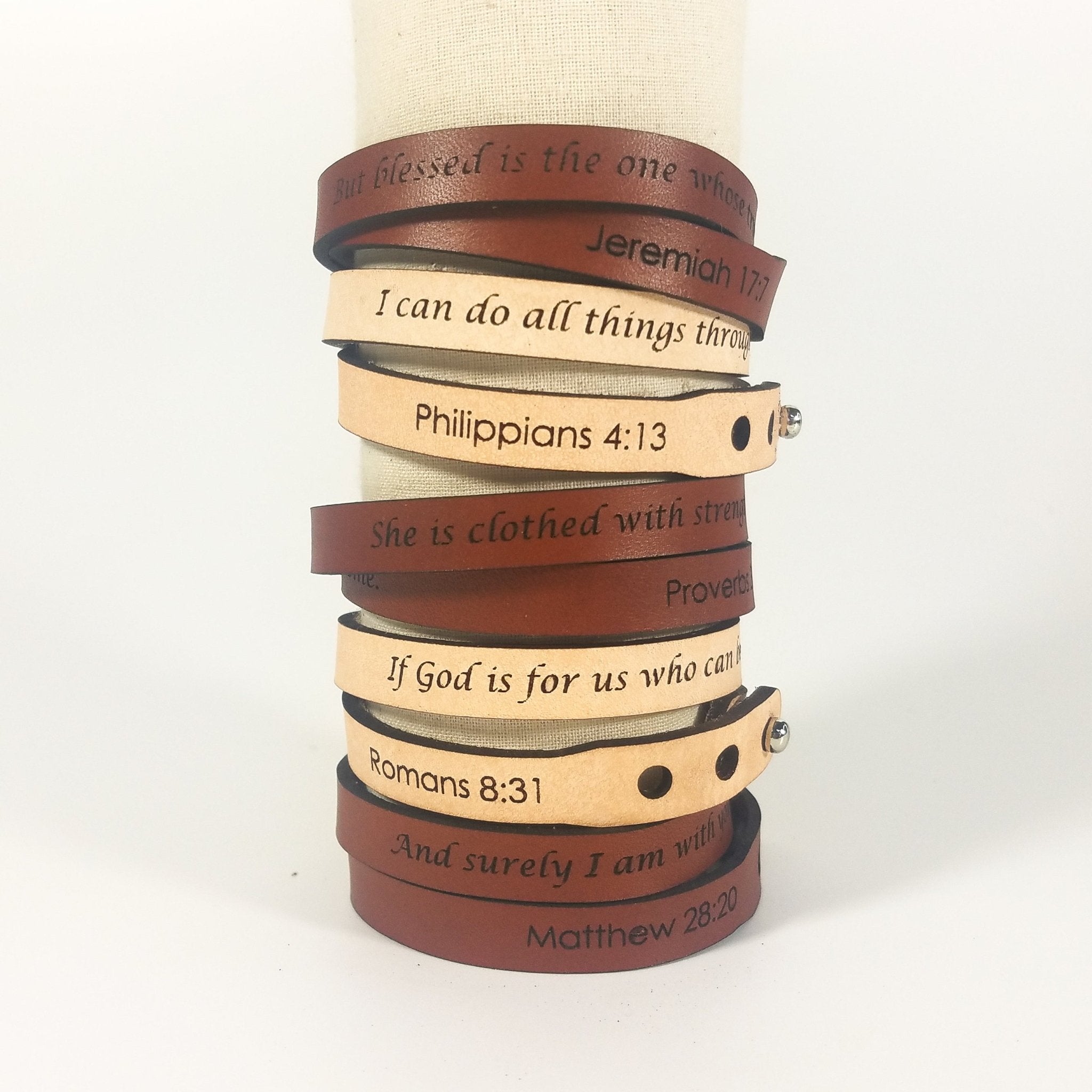 Spiritual Wrap Bracelets - But blessed is the one whose trust is in the LORD - pokemaSpiritual Wrap Bracelets - But blessed is the one whose trust is in the LORD