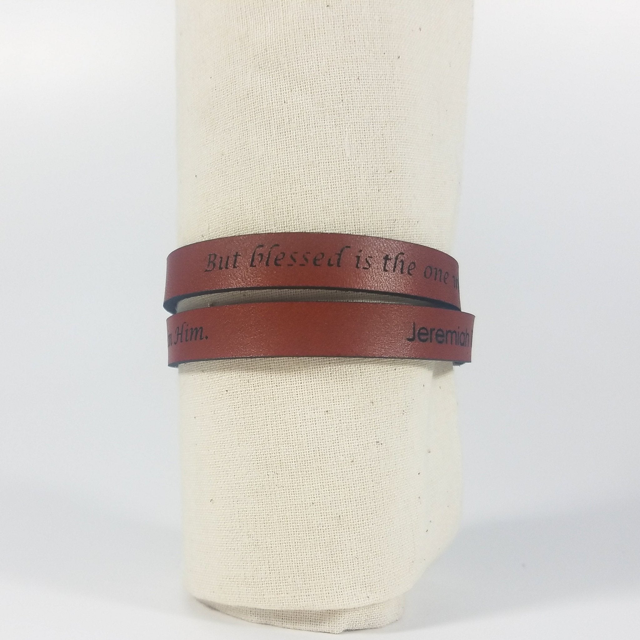 Spiritual Wrap Bracelets - But blessed is the one whose trust is in the LORD - pokemaSpiritual Wrap Bracelets - But blessed is the one whose trust is in the LORD