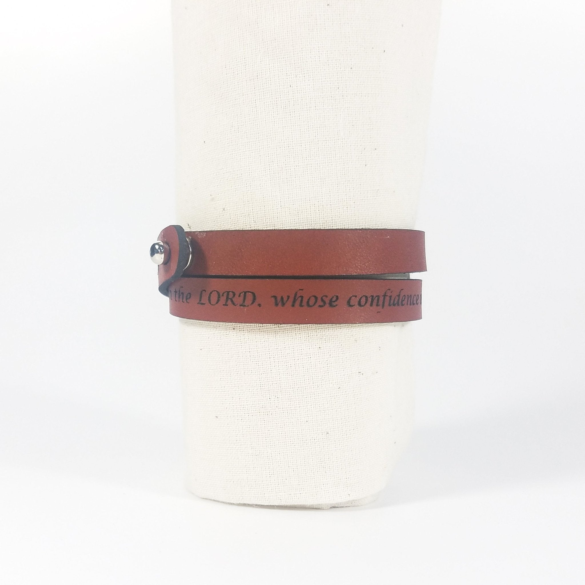 Spiritual Wrap Bracelets - But blessed is the one whose trust is in the LORD - pokemaSpiritual Wrap Bracelets - But blessed is the one whose trust is in the LORD