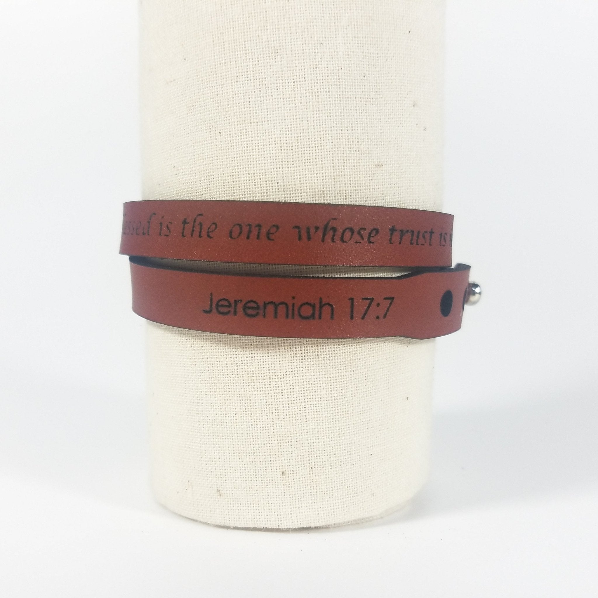 Spiritual Wrap Bracelets - But blessed is the one whose trust is in the LORD - pokemaSpiritual Wrap Bracelets - But blessed is the one whose trust is in the LORD