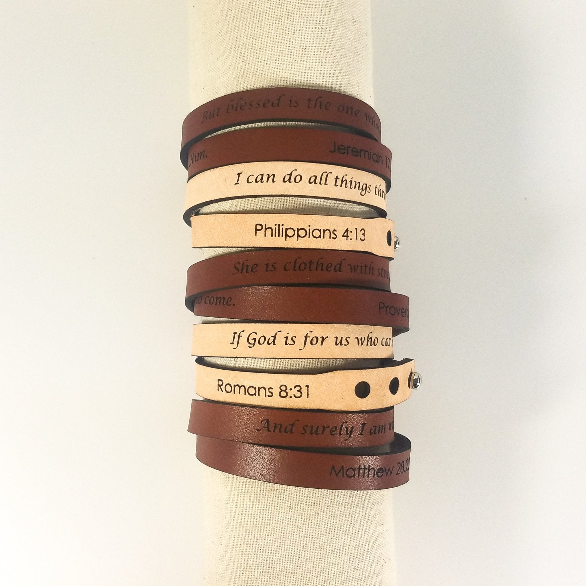 Spiritual Wrap Bracelets - But blessed is the one whose trust is in the LORD - pokemaSpiritual Wrap Bracelets - But blessed is the one whose trust is in the LORD