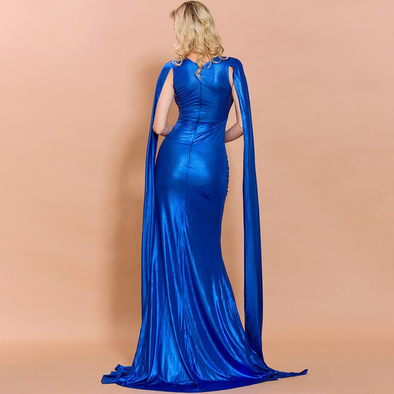 Split lace-up mop evening dress - pokemadd27bc38541dc67299f97395bf0326a0