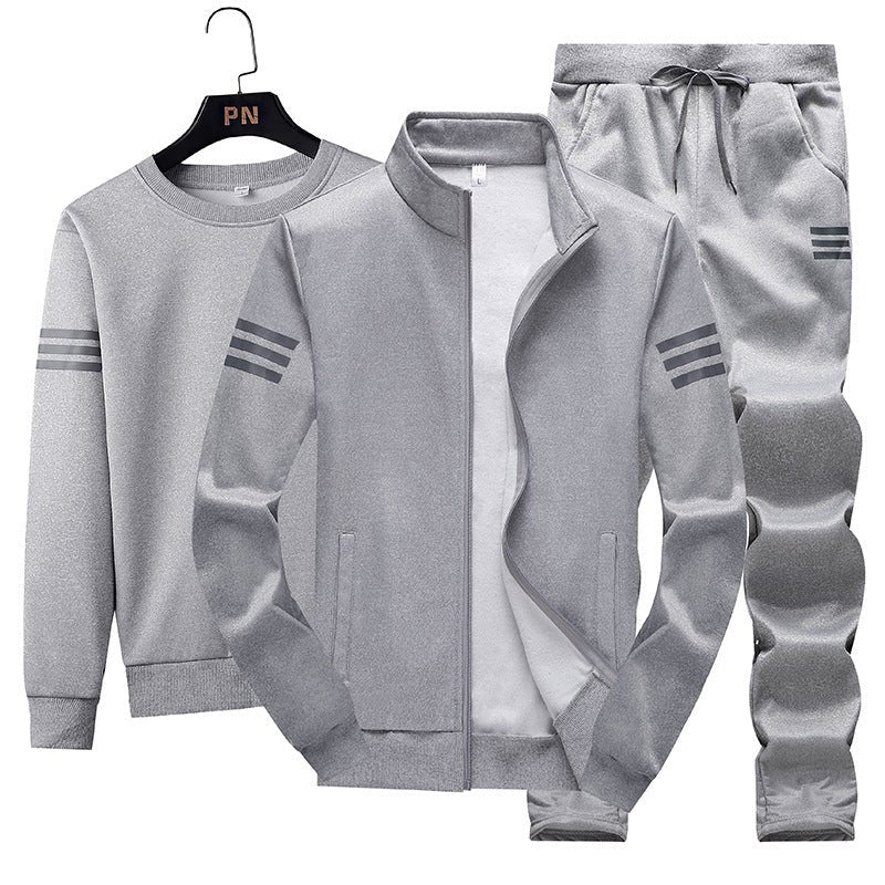 Spring Casual Sportswear Suit Men's Sweater Zipper Jacket - pokemafb2ad693902e3c32ed79f90aa6be045c
