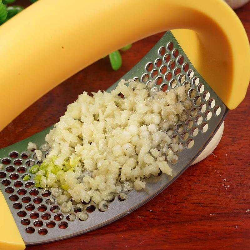 Stainless Steel Garlic Masher Garlic Press Household Manual Curve Fruit Vegetable Tools Kitchen Gadgets - pokemaddef4d39ce3744f25b01e991b488e5b