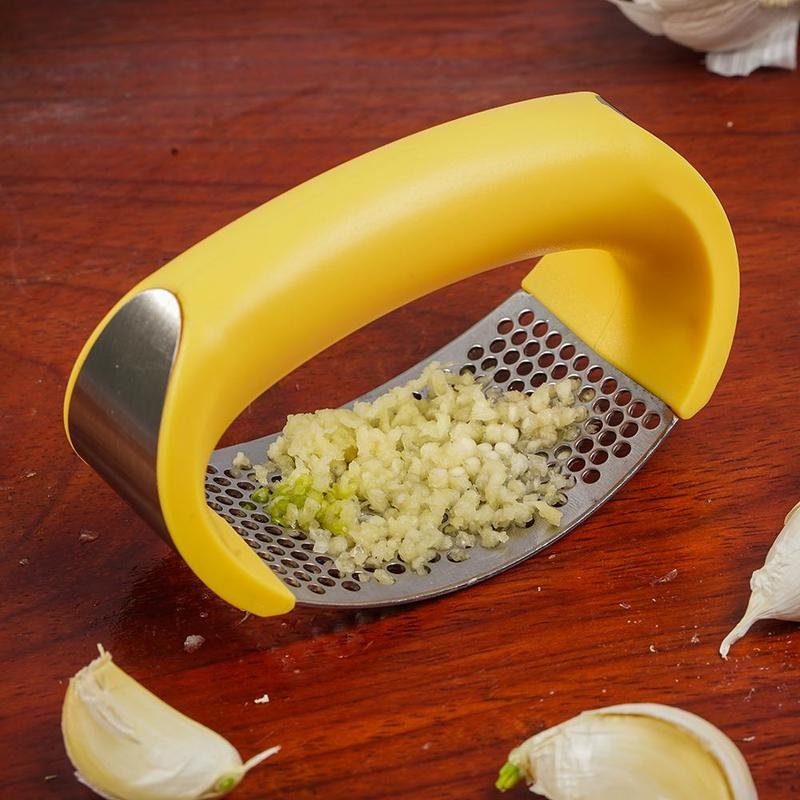 Stainless Steel Garlic Masher Garlic Press Household Manual Curve Fruit Vegetable Tools Kitchen Gadgets - pokemaa5bfb816d524b992aba144aa72170bfd