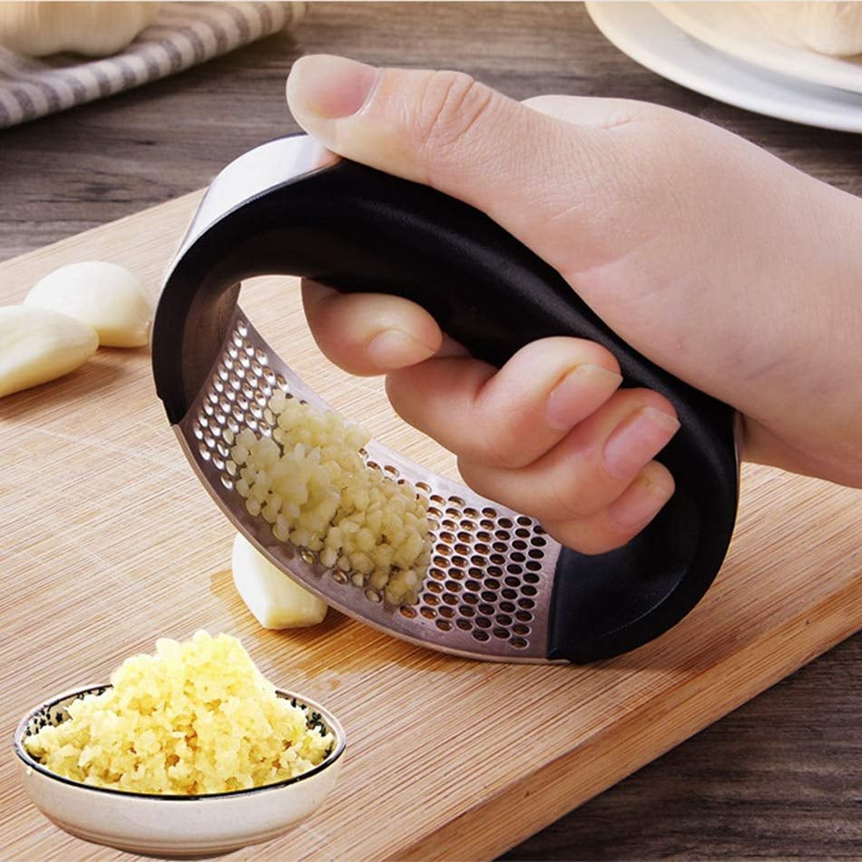 Stainless Steel Garlic Masher Garlic Press Household Manual Curve Fruit Vegetable Tools Kitchen Gadgets - pokema112be2f20c75a9c58bdca234e11e4fb5