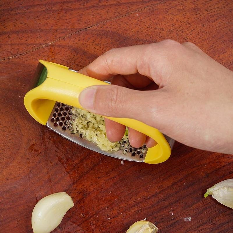 Stainless Steel Garlic Masher Garlic Press Household Manual Curve Fruit Vegetable Tools Kitchen Gadgets - pokemabc1e7b33ef27ef0563dcecf1732a04ab