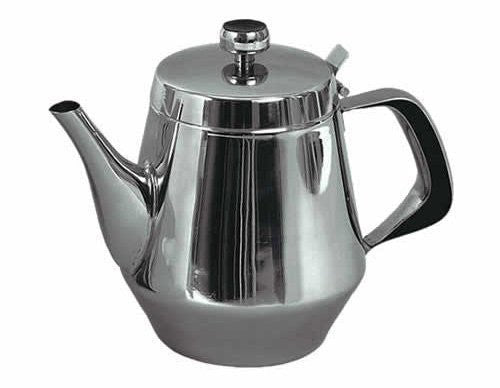 Stainless Steel Gooseneck Tea & Coffee Pot w/ Vented Hinged Lid - pokemaStainless Steel Gooseneck Tea & Coffee Pot w/ Vented Hinged Lid