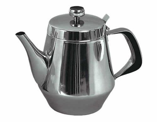 Stainless Steel Gooseneck Tea & Coffee Pot w/ Vented Hinged Lid - pokemaStainless Steel Gooseneck Tea & Coffee Pot w/ Vented Hinged Lid